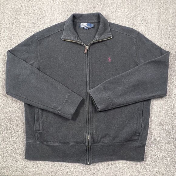 Ralph Lauren Jacket Adult Extra Large Gray Long Sleeve Full Zip Casual Men's - Picture 1 of 15